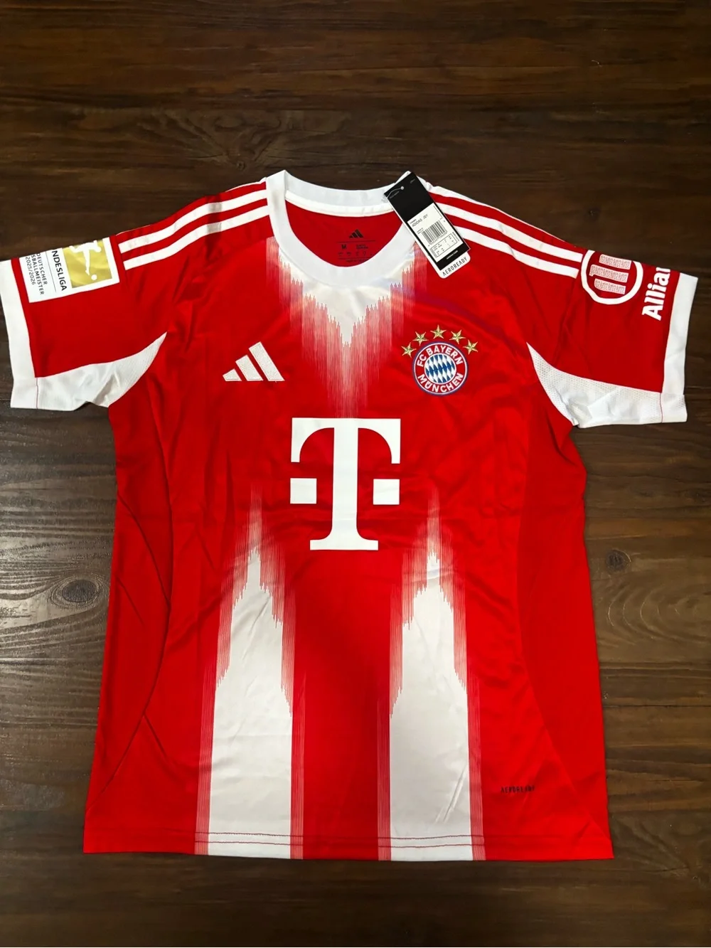 adidas Bayern Munich Home Jersey in Red and White